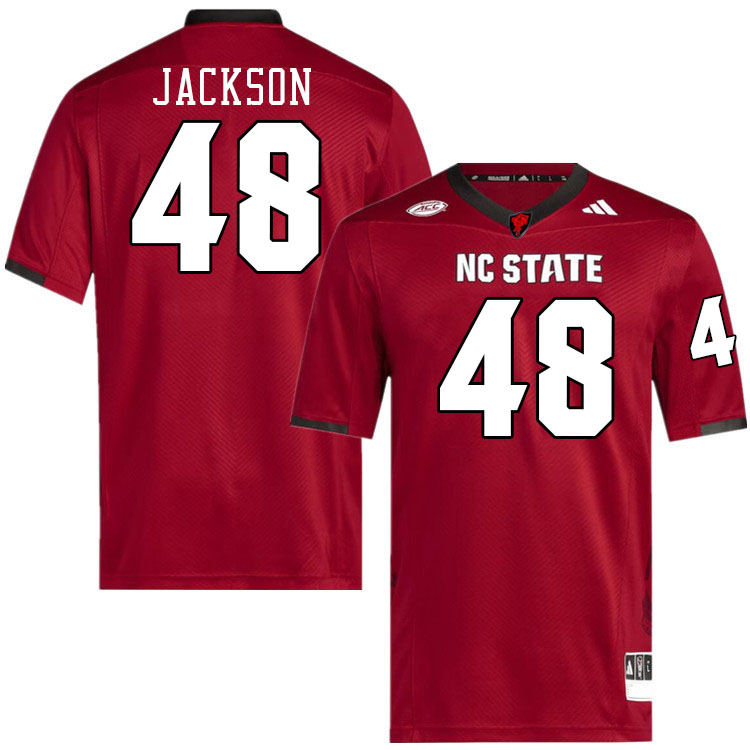 NC State Wolfpack #48 Hunter Jackson College Football Jerseys Stitched-Red